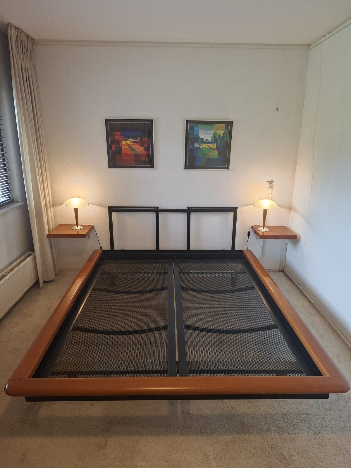 Luxe 2-persoons design bed, Ophalen, Gebruikt, Tweepersoons, 180 cm