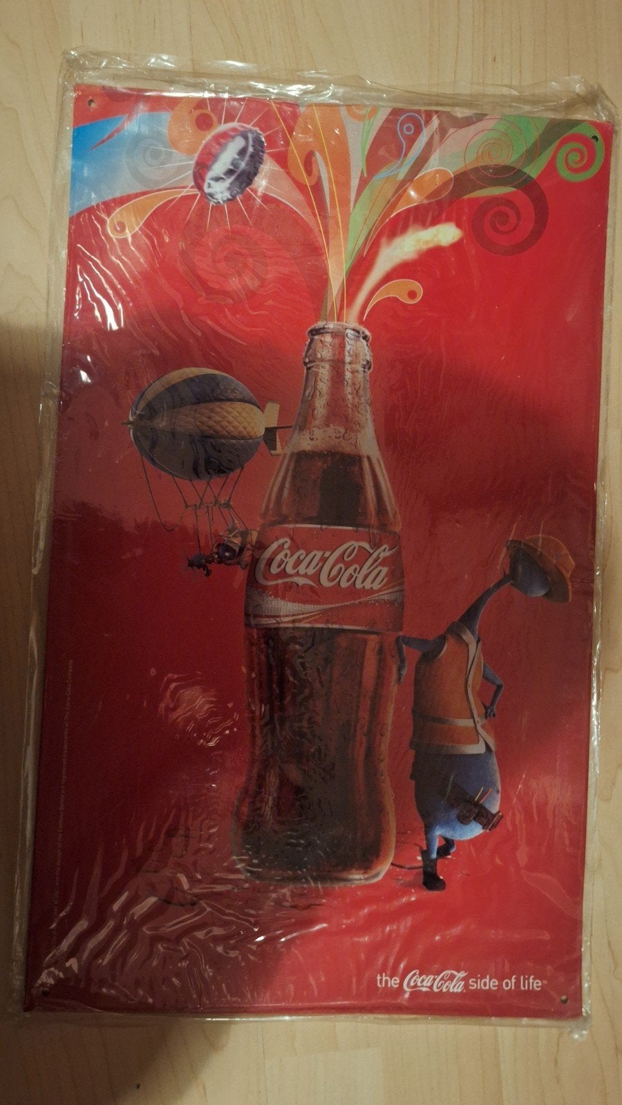 Coca-Cola ijzeren reclamebord - Nieuw in verpakking, Ophalen, Nieuw, Reclamebord