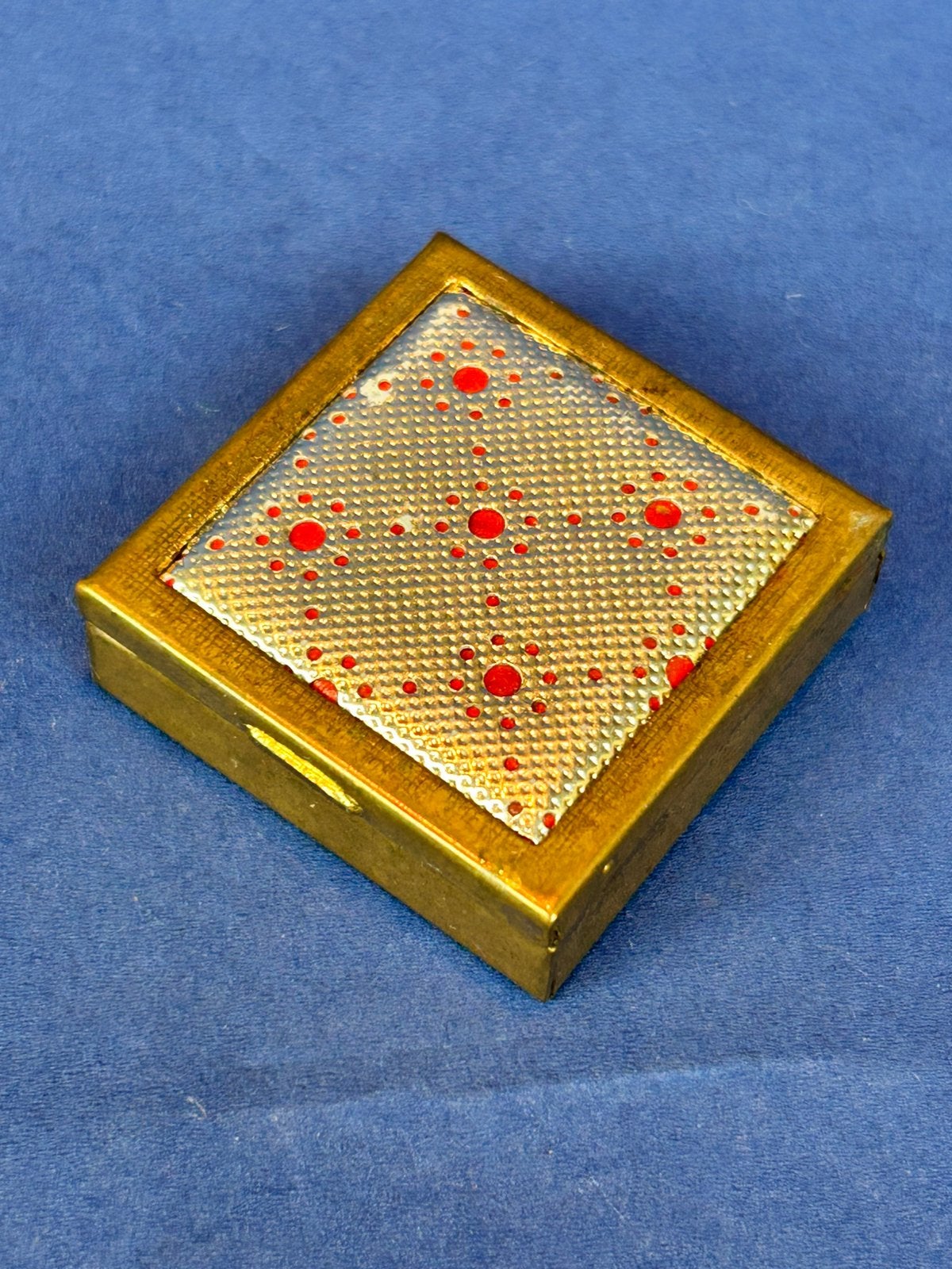 Metalen vintage pillendoosje, Ophalen of Verzenden