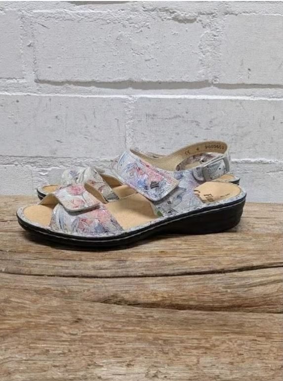 Finn Comfort - Leren slippers 37 - Nieuw €129 - Uitneembaar, Kleding | Dames, Finn Comfort, Nieuw, X, Sandalen of Muiltjes