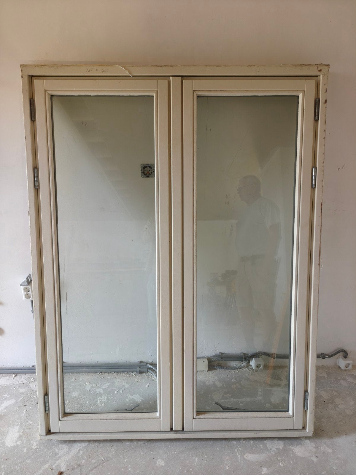 Stolp raam hardhout kozijn inclusief HR++ glas, Ophalen, Gevelraam of Ruit, Gebruikt, 160 cm of meer