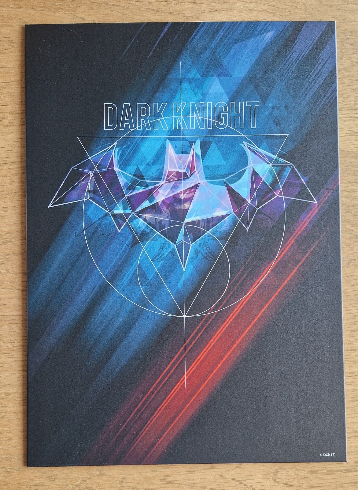 Displate Dark Knight Batman Logo Metalen Poster Nieuw, 50 – 75, Minder dan 50 cm, Oorspronkelijke maker, Nieuw