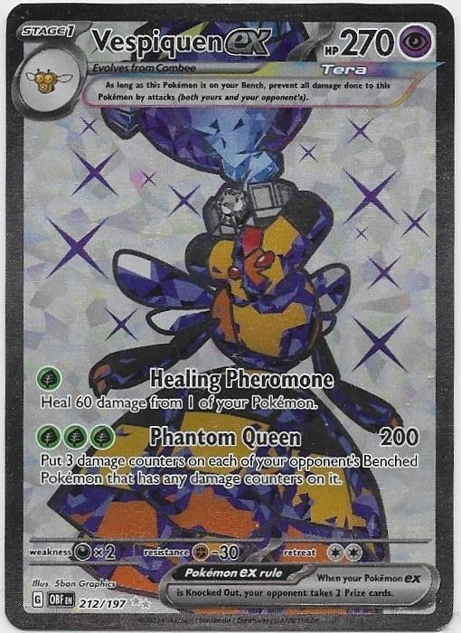 Obsidian Flames,  Vespiquen [full-art] 212/197, Verzenden, Nieuw, Losse kaart