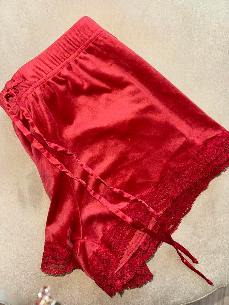 Hunkemöller cami short velours lace M, Verzenden, Zo goed als nieuw
