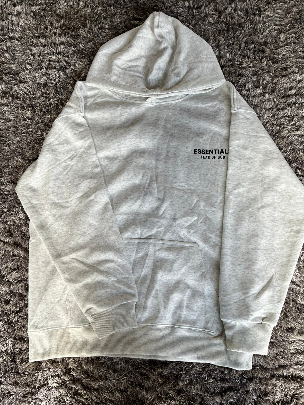 Fear of God Essentials Hoodie - Maat M, Ophalen of Verzenden, Zo goed als nieuw, Maat 48/50 (M), Grijs