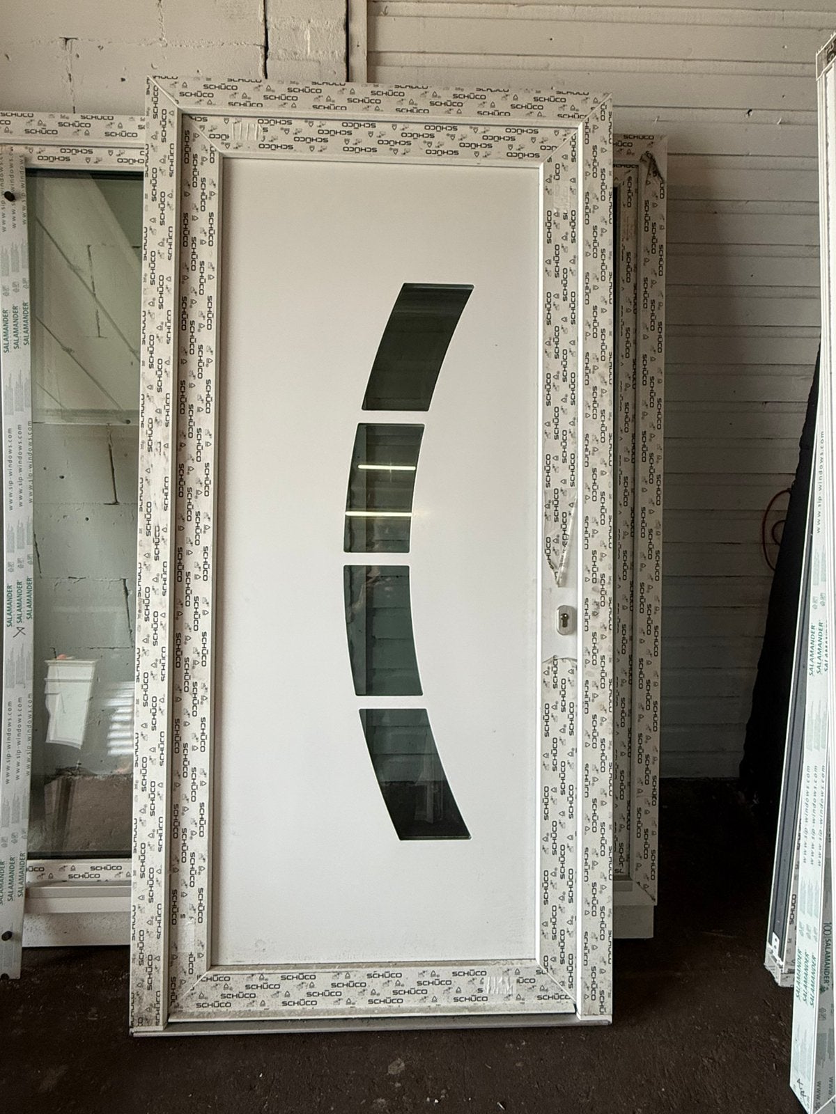 Luxe voordeur | nieuw | wit | voorraad | 112b x 223h, 75 tot 150 cm, Kunststof, Deurkozijn, Nieuw