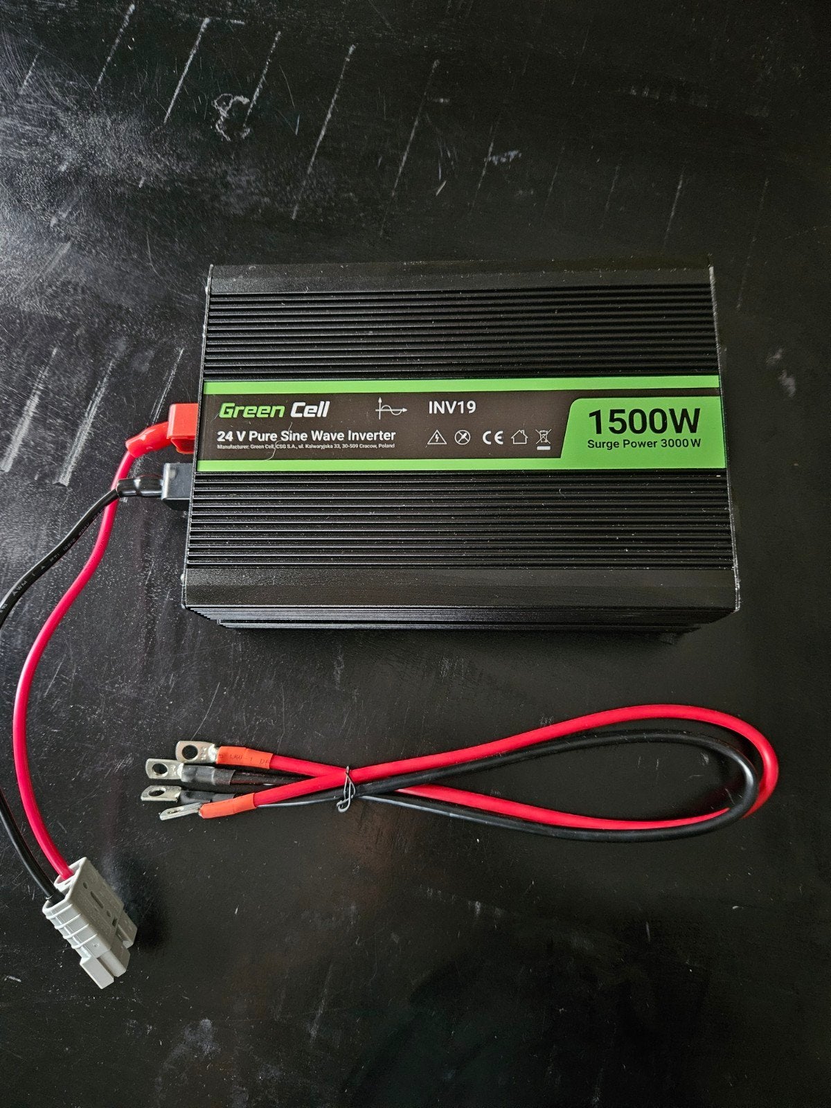Green Cell 1500W 24V Pure Sine Wave Omvormer, Ophalen of Verzenden, Elektronica en Kabels