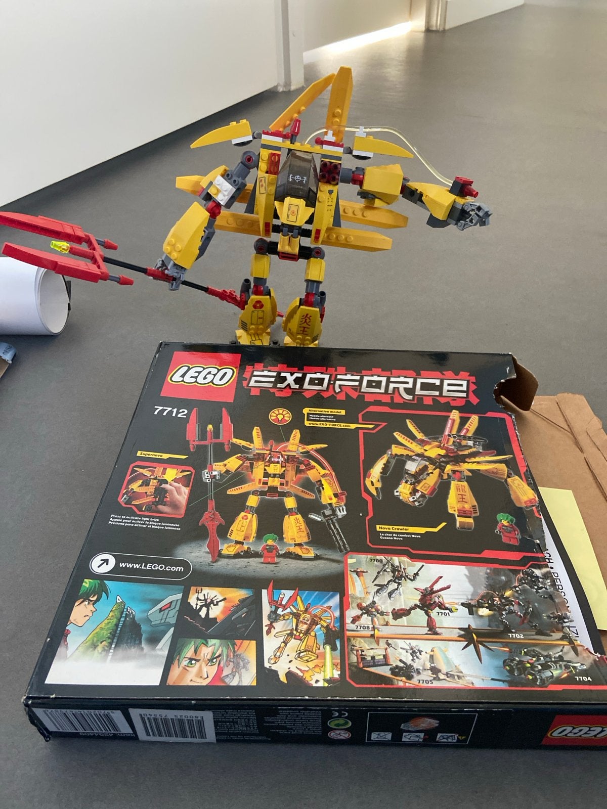 Lego Exo-Force 7712 Supernova met doos, Gebruikt, Overige thema's, Lego, Ophalen of Verzenden