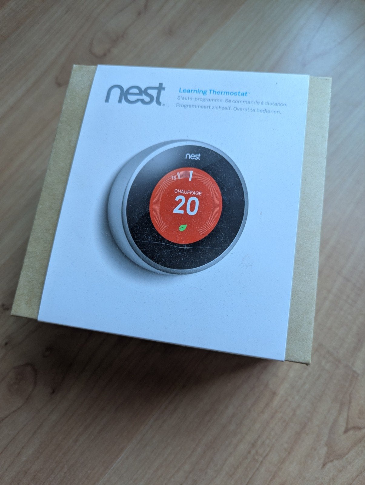 Google Nest 2e generatie + heatlink, Doe-het-zelf en Verbouw, Ophalen of Verzenden, Slimme thermostaat, Zo goed als nieuw