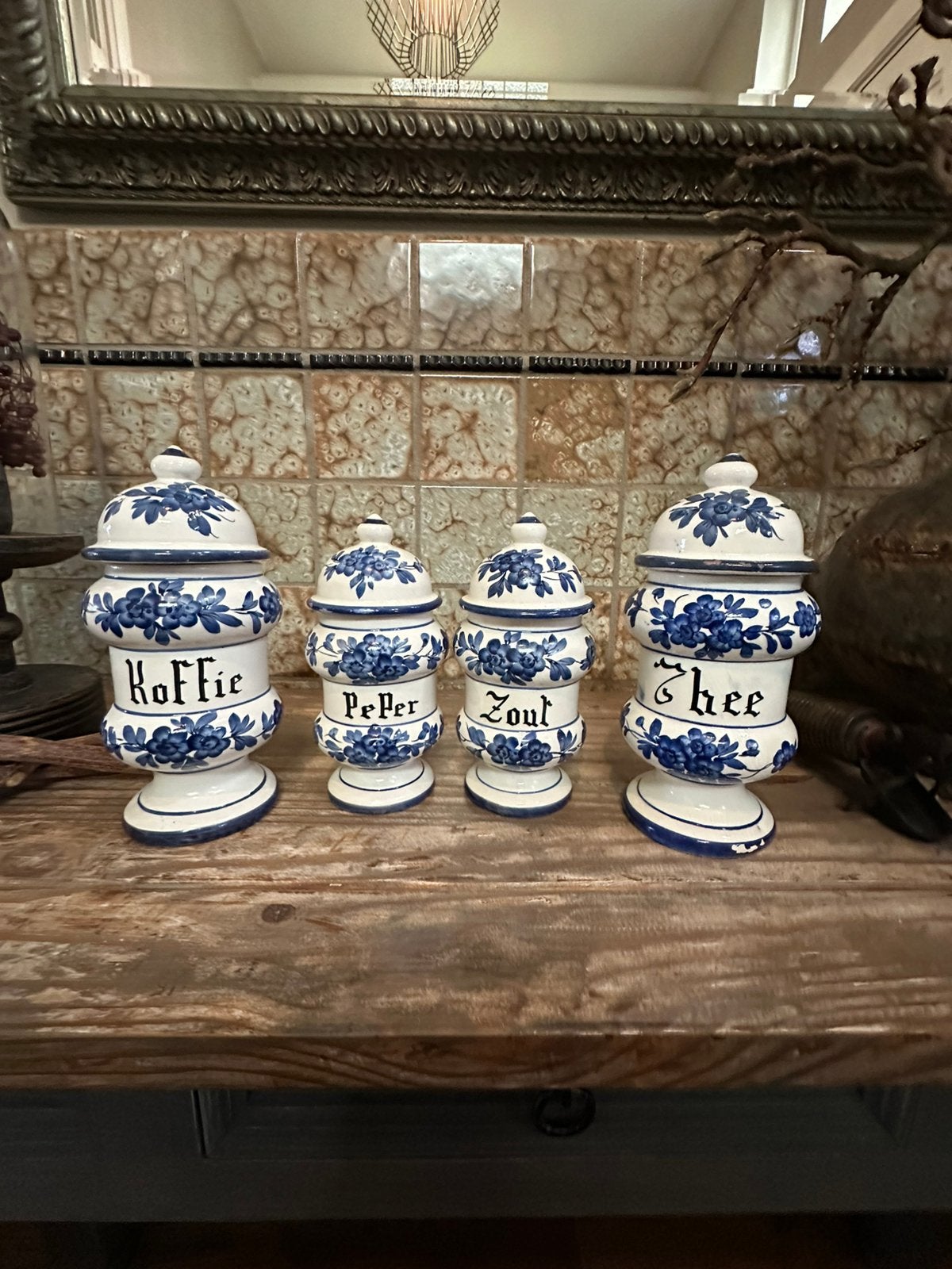 Keuken set, Antiek en Kunst, Antiek | Keramiek en Aardewerk, Ophalen