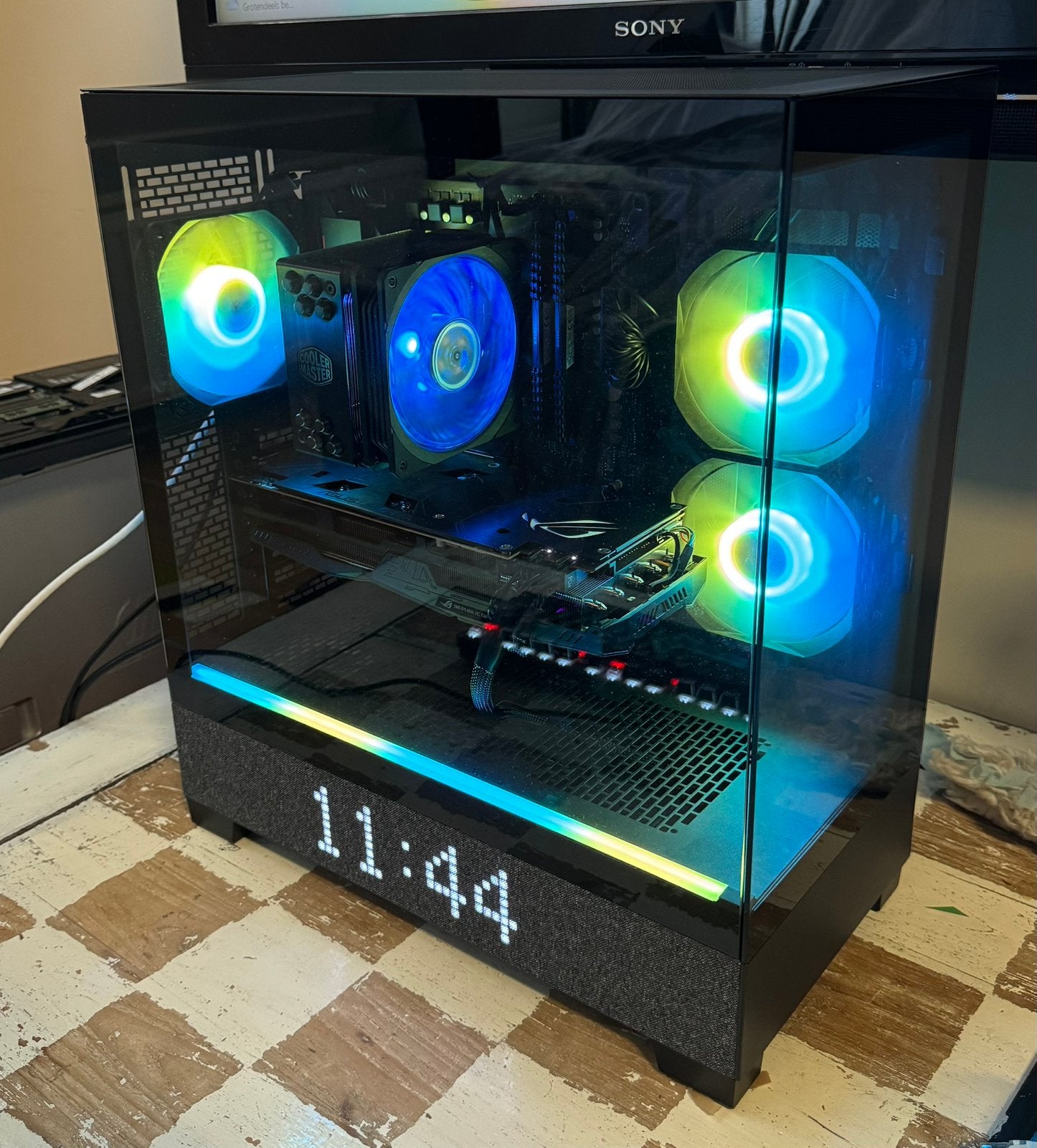 Ultra Flashy Gaming Pc, Computers en Software, Desktop Pc's, Ophalen, Virtual Reality, Zo goed als nieuw, HDD