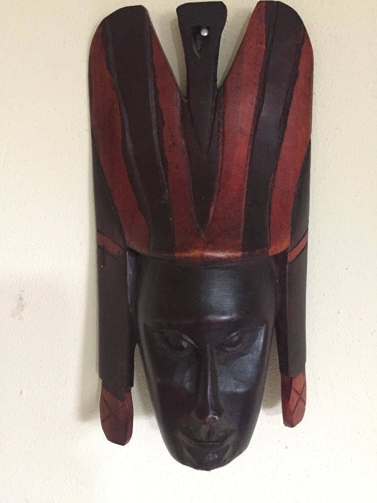 Afrikaans houtsnijwerk masker, Handgemaakt, 20 - 50 cm, Hout, Vrouw
