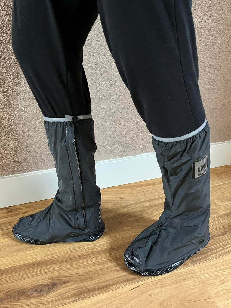 Perletti (Fiets) Overschoenen Zwart Reflectie Maat 38, Fietsen en Brommers, Fietsaccessoires | Fietskleding, Ophalen of Verzenden