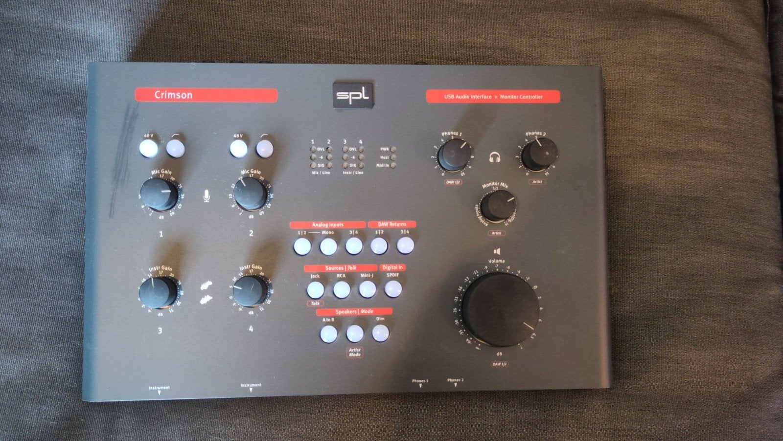 SPL Crimson 1250 USB Audio Interface & Monitor Controller, Ophalen of Verzenden, Gebruikt, Overige typen