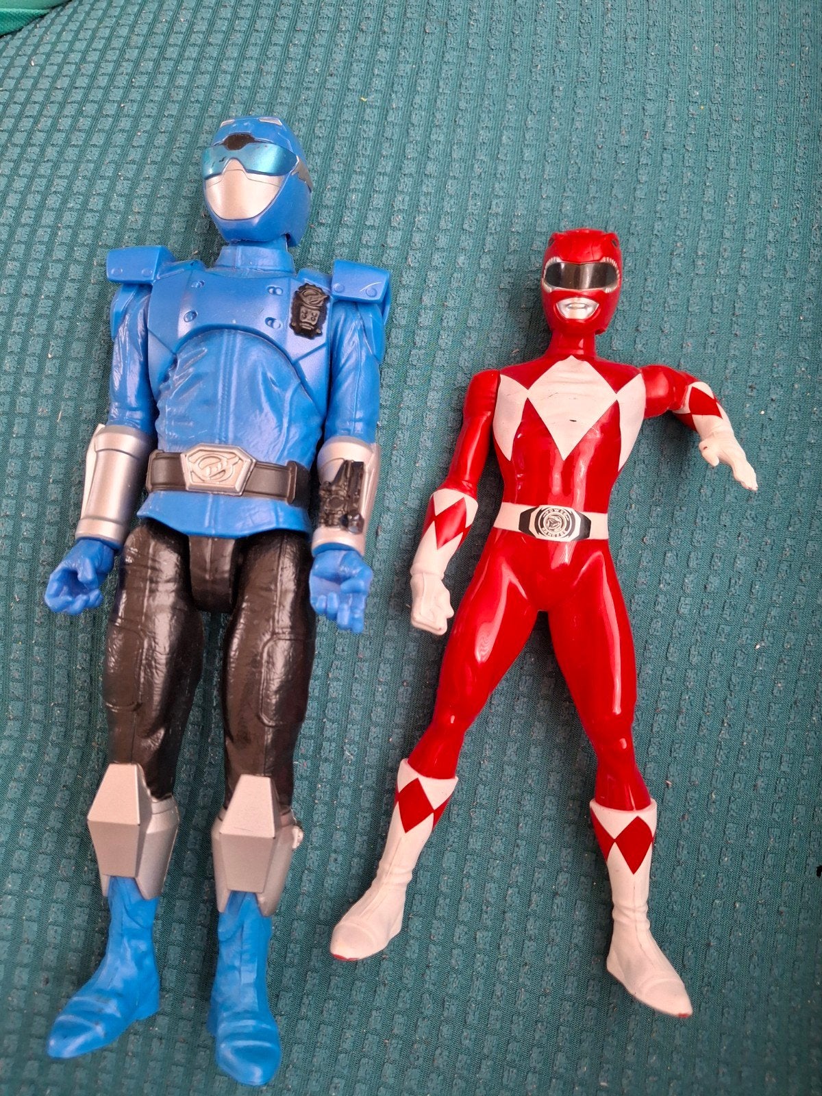 Power Rangers actiefiguren - Blauw en Rood, Ophalen of Verzenden, Gebruikt