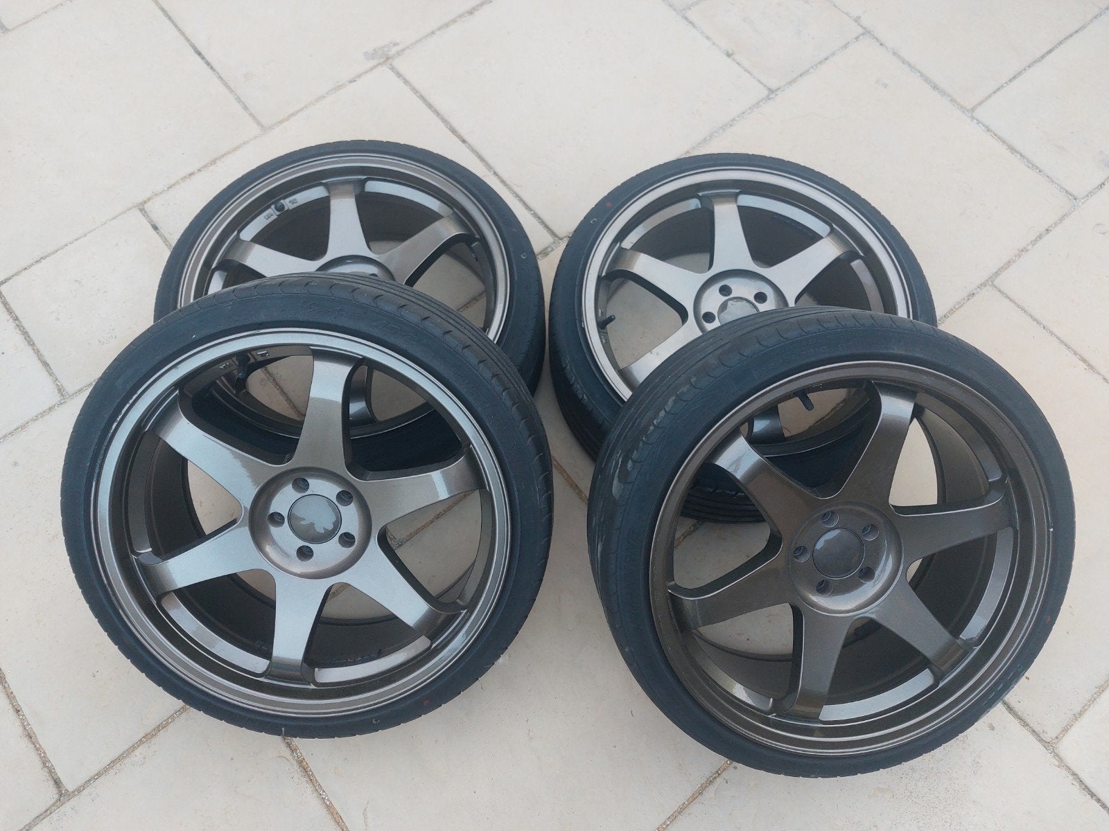 Japan Racing velgen - JR3 - 19 inch - 5x100, Gebruikt, Velg(en), Personenwagen, Ophalen