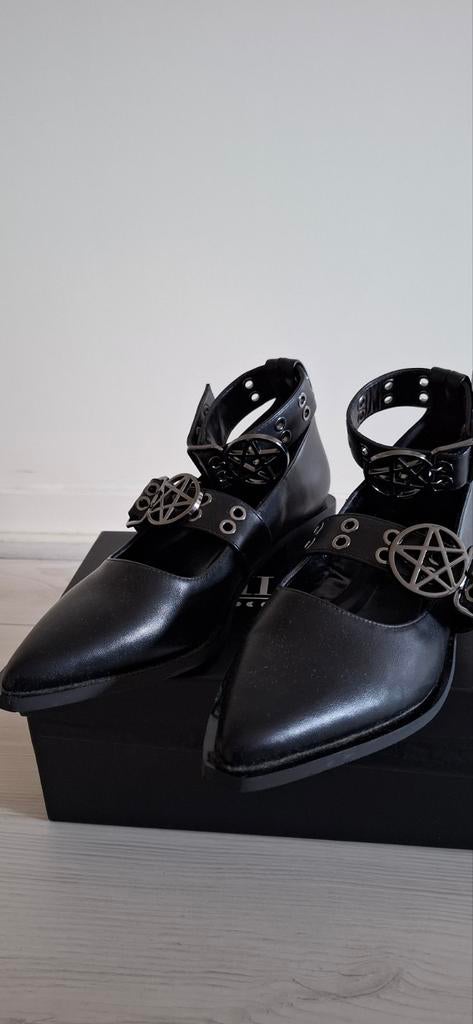 Killstar Pentanoctis pumps maat 40, Kleding | Dames, Zwart, Zo goed als nieuw, Killstar, Sandalen of Muiltjes