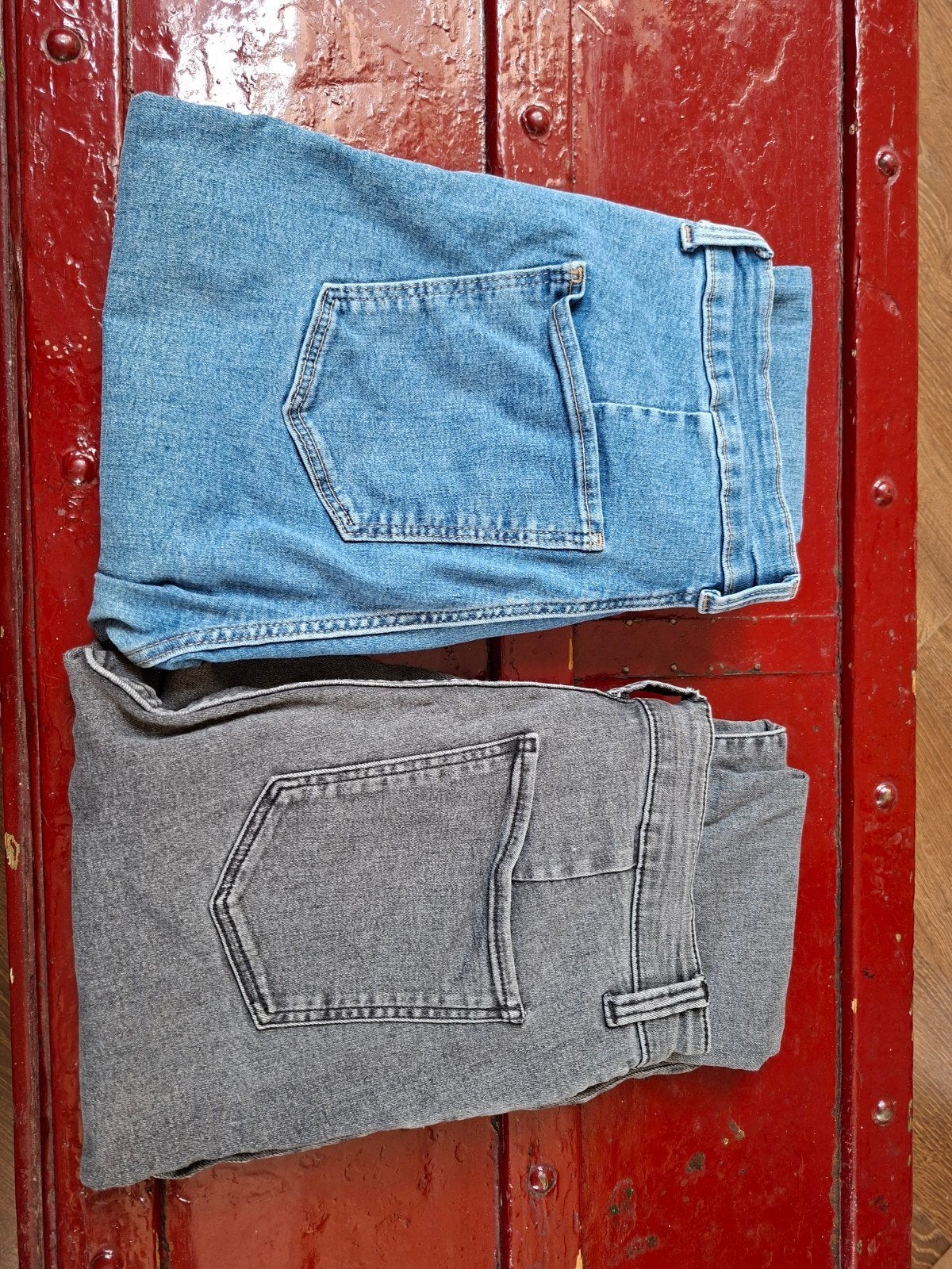 2 Nieuwe C&A Jegging Dames Broeken - Grijs & Blauw, Nieuw, Ophalen of Verzenden, W33 - W36 (confectie 42/44), Grijs