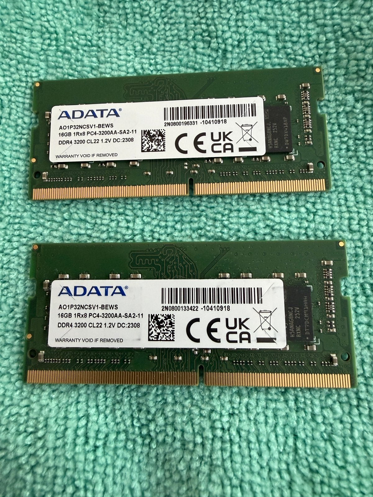 ADATA 32GB DDR4 3200MHz RAM Geheugenmodule, Server, DDR4, Ophalen of Verzenden, Zo goed als nieuw