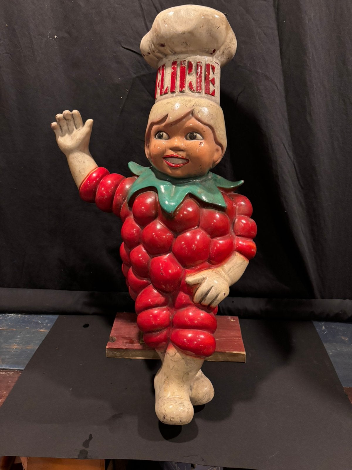 Flipje mascotte., Ophalen