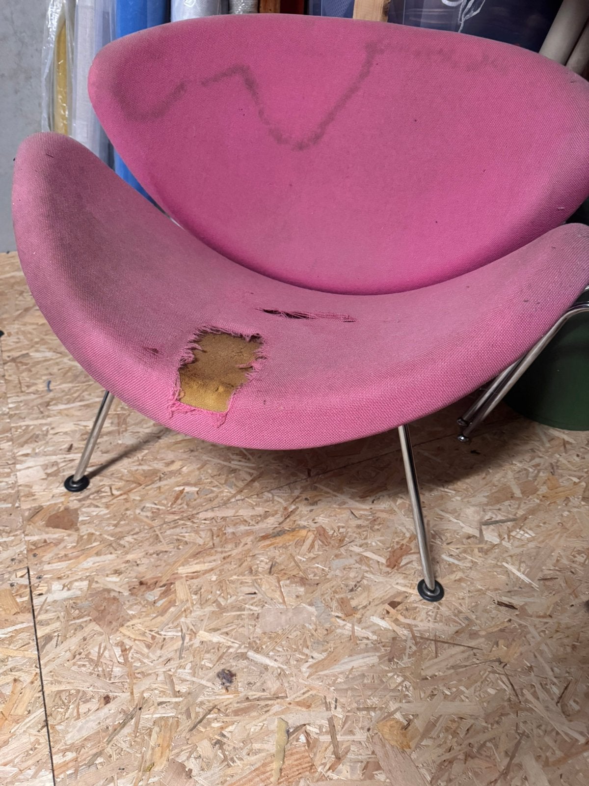 Artifort Orange Slice fauteuil F437, Huis en Inrichting, Fauteuils, Ophalen, Zo goed als nieuw, 75 tot 100 cm, 50 tot 75 cm