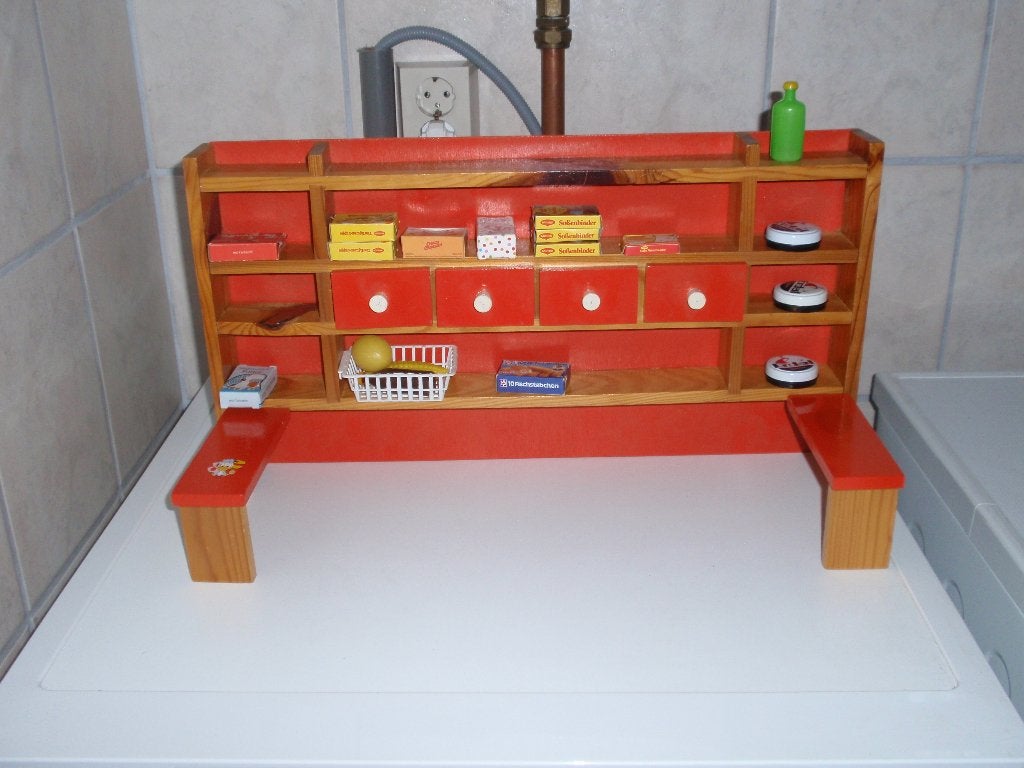 houten speelgoed winkeltje, Ophalen of Verzenden, Gebruikt, Meubelstuk of Keukentje