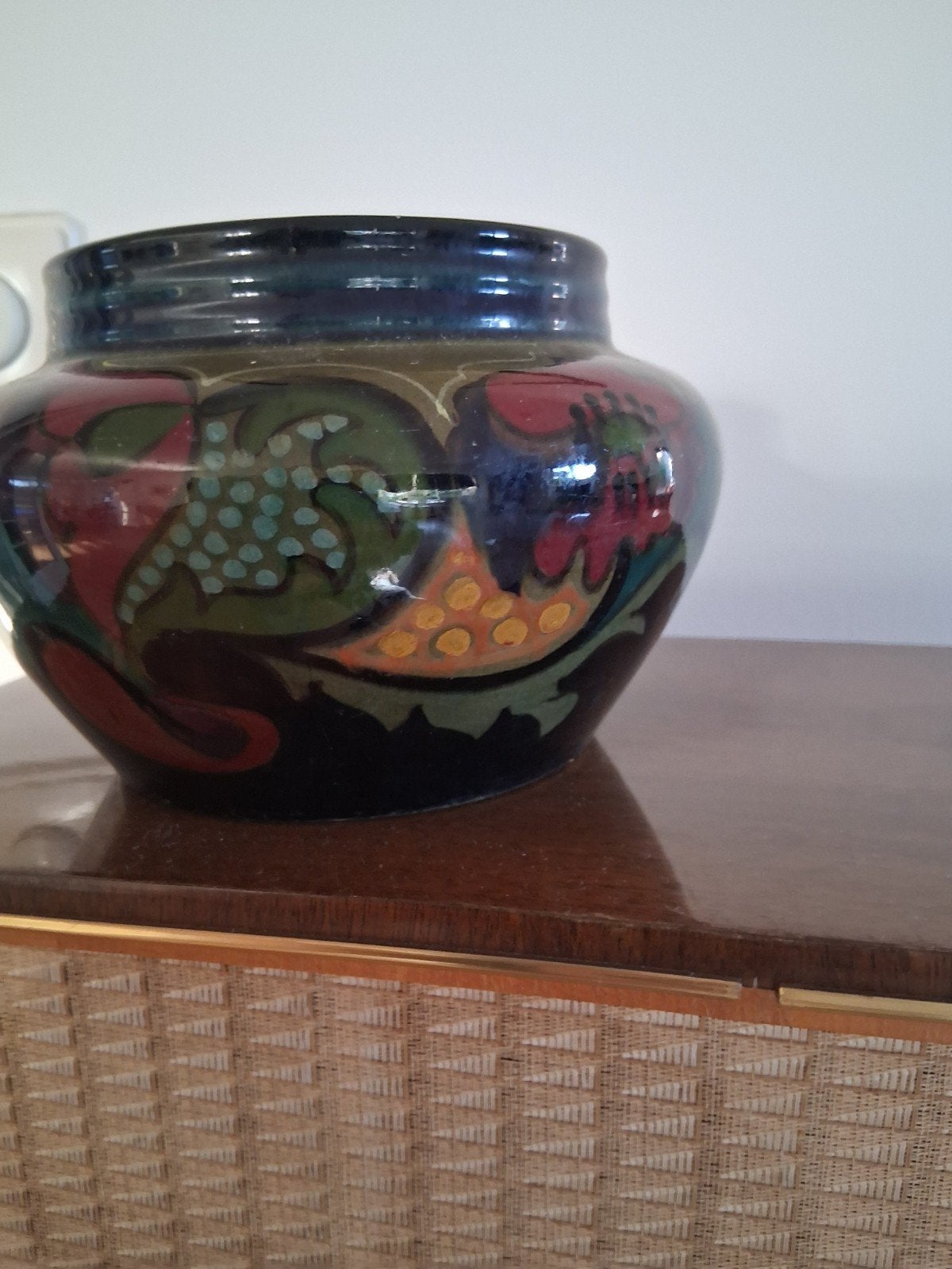 Gouds plateel design pot, Ophalen of Verzenden