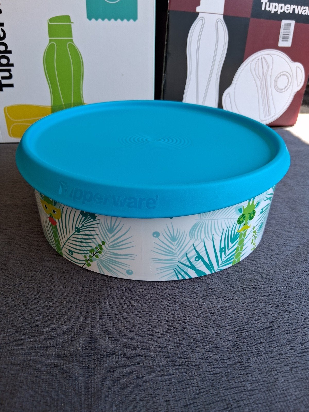 Tupperware bewaardoos 2.4L met dierenprint, Overige kleuren, Nieuw, Ophalen of Verzenden, Bewaardoos