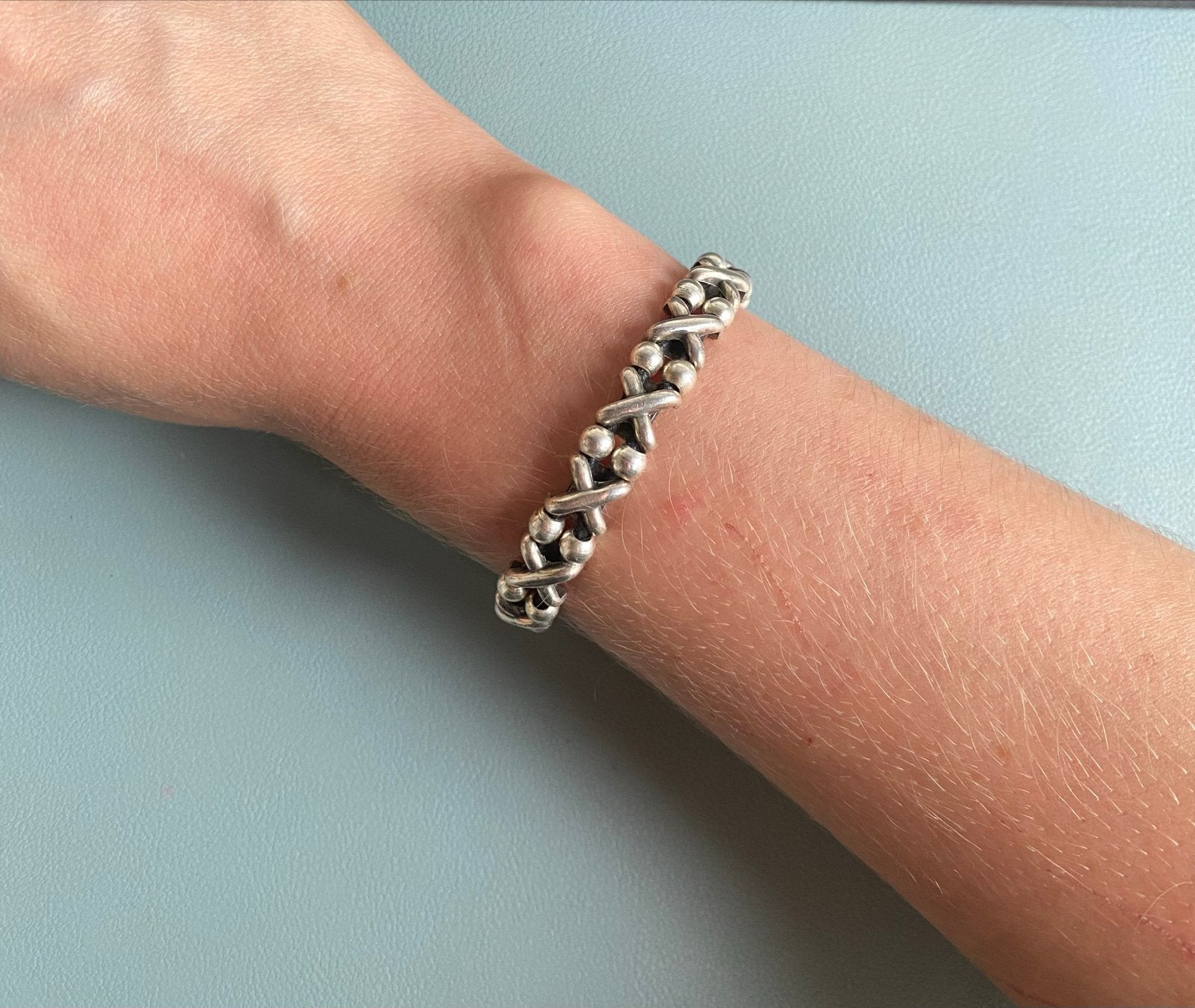 Josh armband metaal 18cm - amper gebruikt, Ophalen of Verzenden, Zo goed als nieuw, Overige materialen
