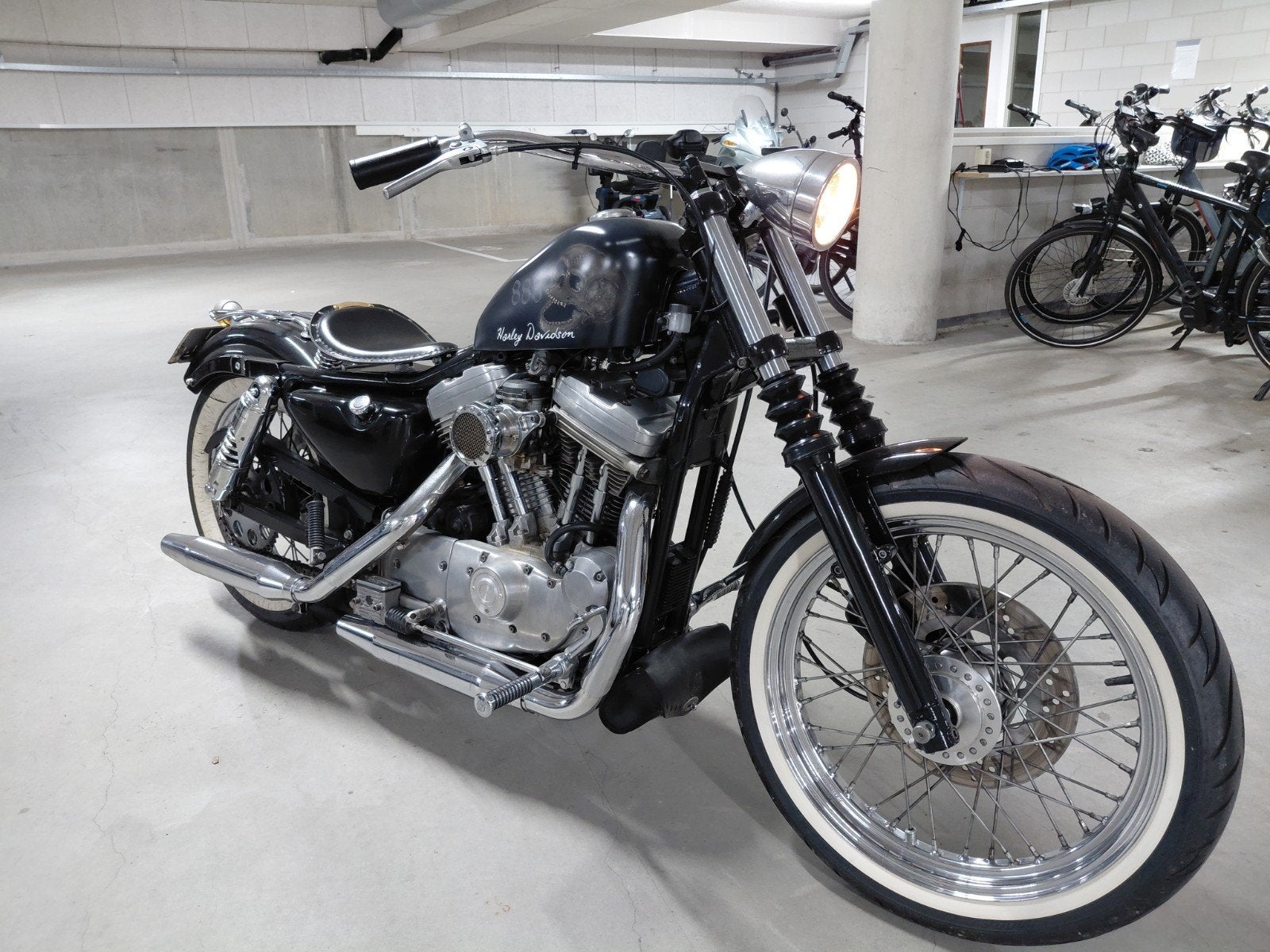 Harley Davidson custom chopper bobber sportster, Motoren, Motoren | Harley-Davidson, Particulier, Chopper, Ophalen