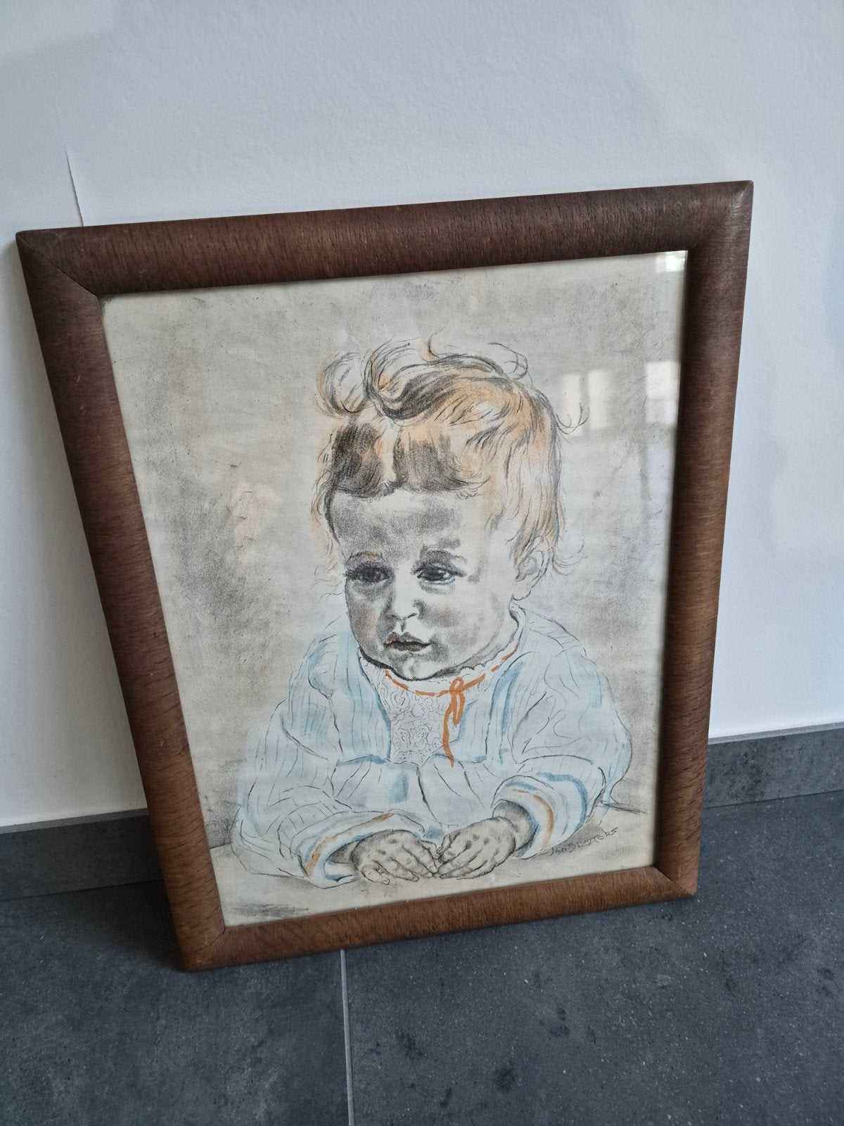 antiek schilderij Jan Sluijters Litho Liesje, Ophalen of Verzenden