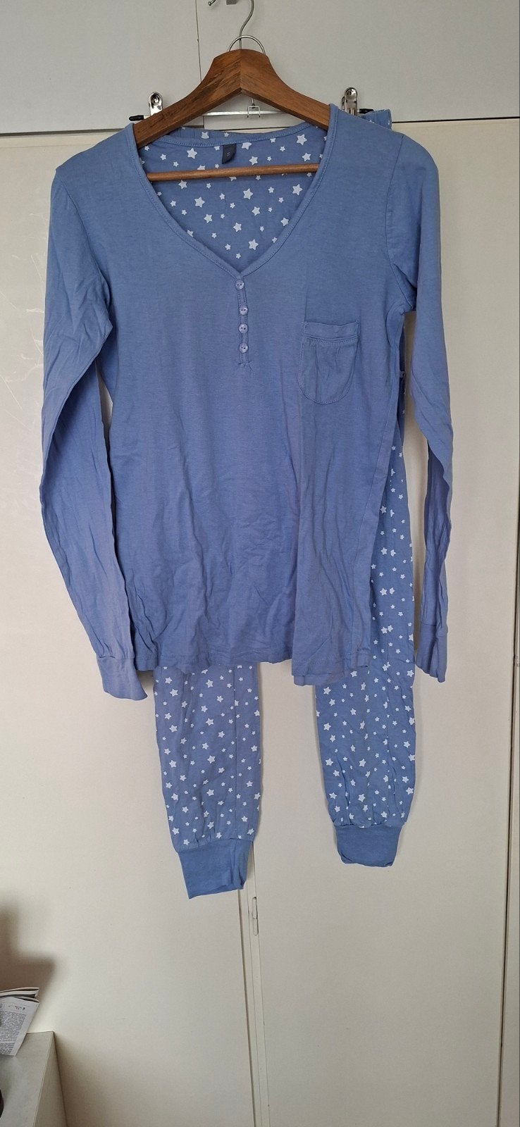 Zeeman pyjama met sterrenprint, maat S, Kleding | Dames, Pyjama's, Zo goed als nieuw, Maat 36 (S), Ophalen of Verzenden