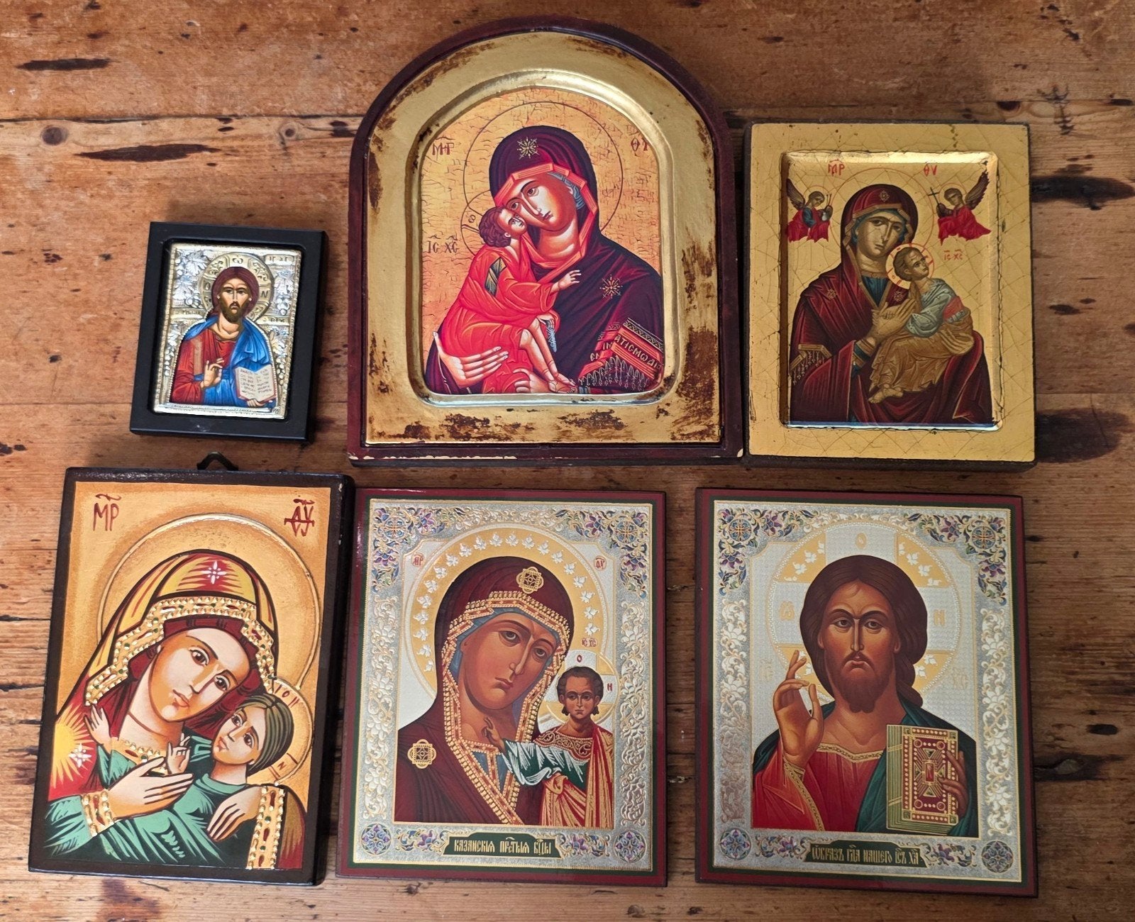 iconen, Antiek en Kunst, Antiek | Religie, Ophalen of Verzenden