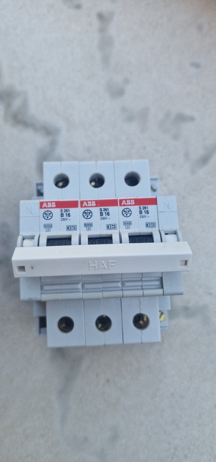 krachtstroom ABB S261 B16 Installatieautomaat - Zo goed als, Ophalen of Verzenden, Gebruikt, ABB, Installatieautomaat