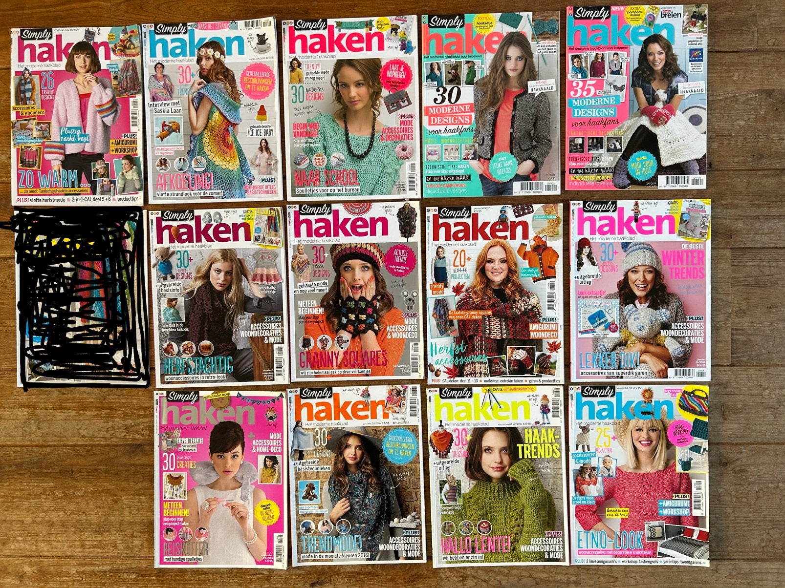 Simply Haken, modern haaktijdschiften, Ophalen, Zo goed als nieuw, Haken, Patroon of Boek