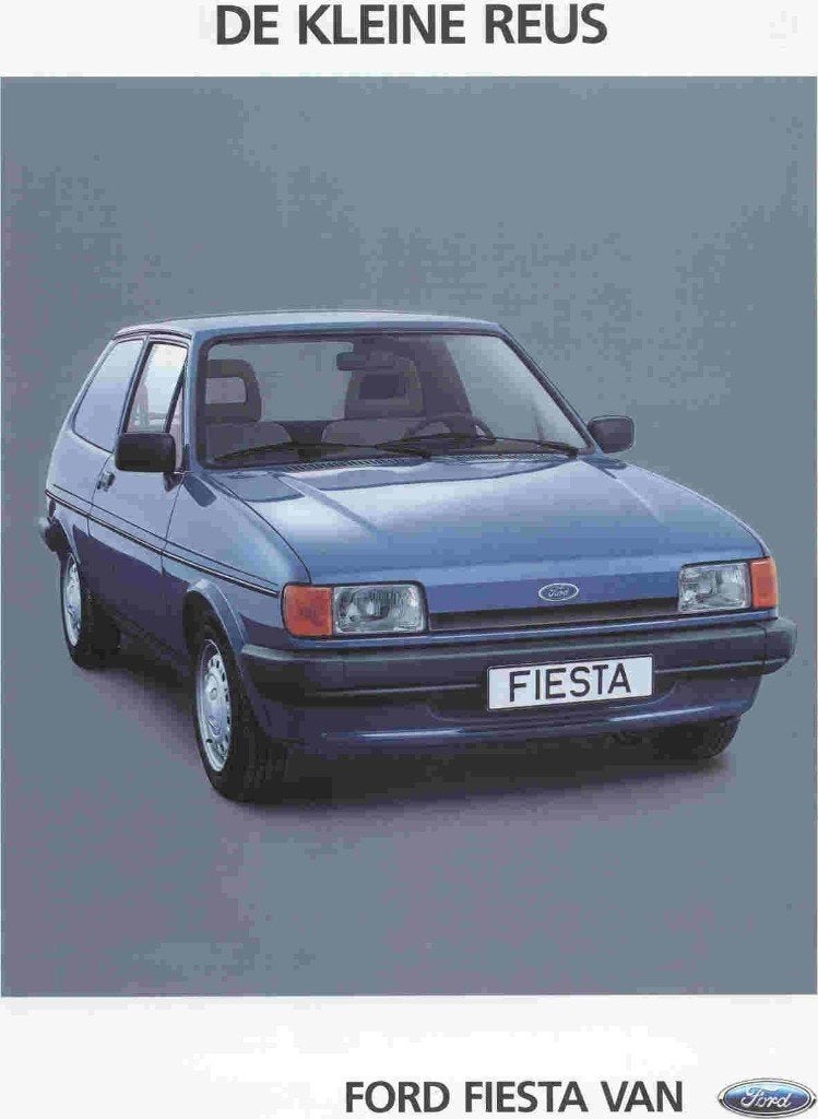 Ford Fiesta Van: de kleine reus (aug. 1983), Ophalen of Verzenden, Nieuw, Ford