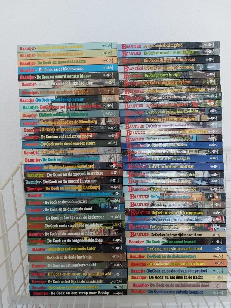 70 Baantjer boekjes, deel 1 tm 70 compleet. Zeer netjes nog, Boeken, Detectives, Ophalen of Verzenden, Gelezen