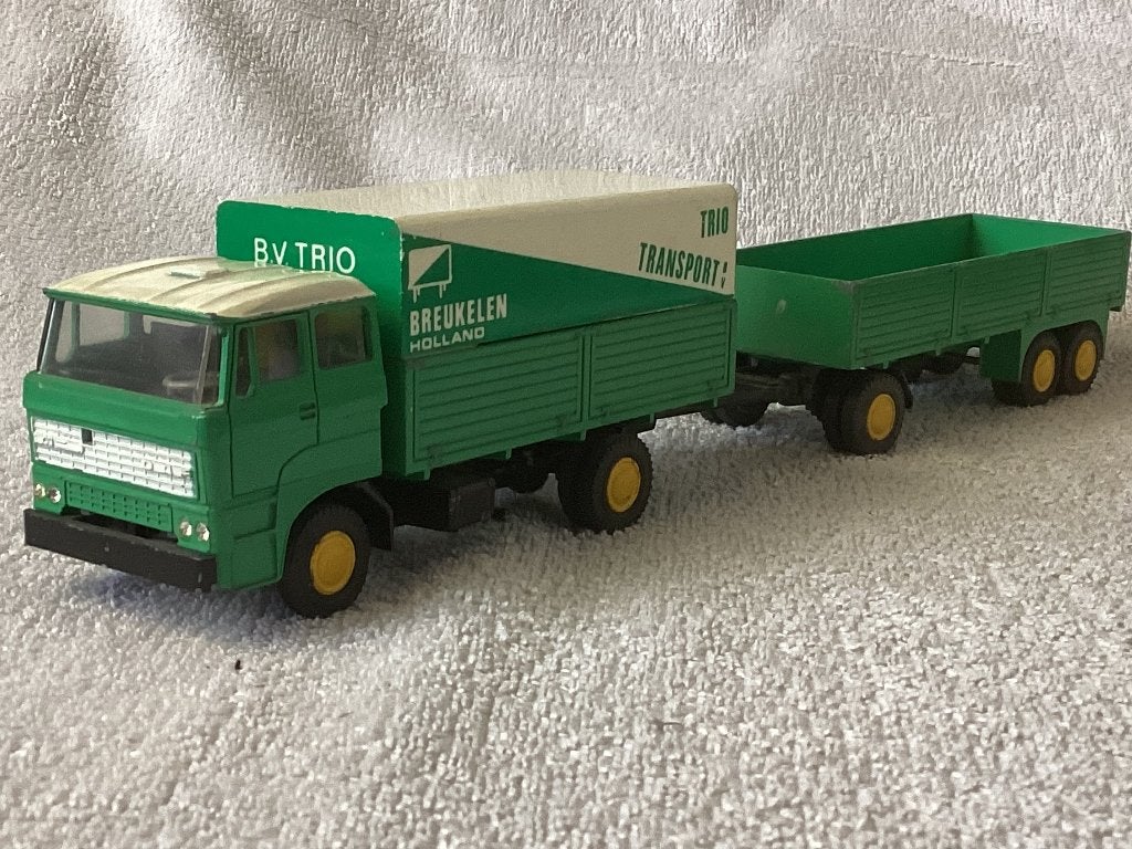 DAF 2800 vrachtwagen met aanhanger van Trio transport, Ophalen of Verzenden, Zo goed als nieuw, Bus of Vrachtwagen, Lion Toys