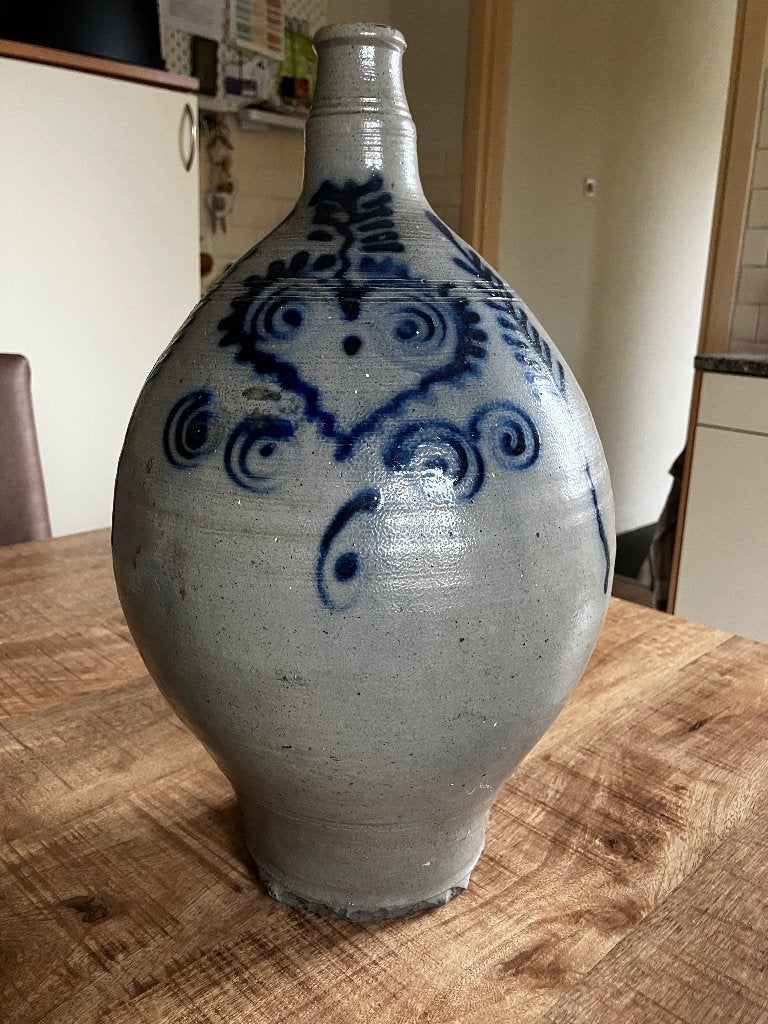 Antieke Keulse pot met oor, 42 cm hoog, Ophalen