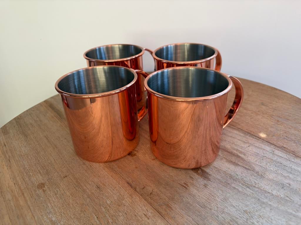 4x Moscow Mule Cocktailbekers Nieuw!, Huis en Inrichting, Keuken | Servies, Overige materialen, Overige typen, Nieuw, Ophalen of Verzenden