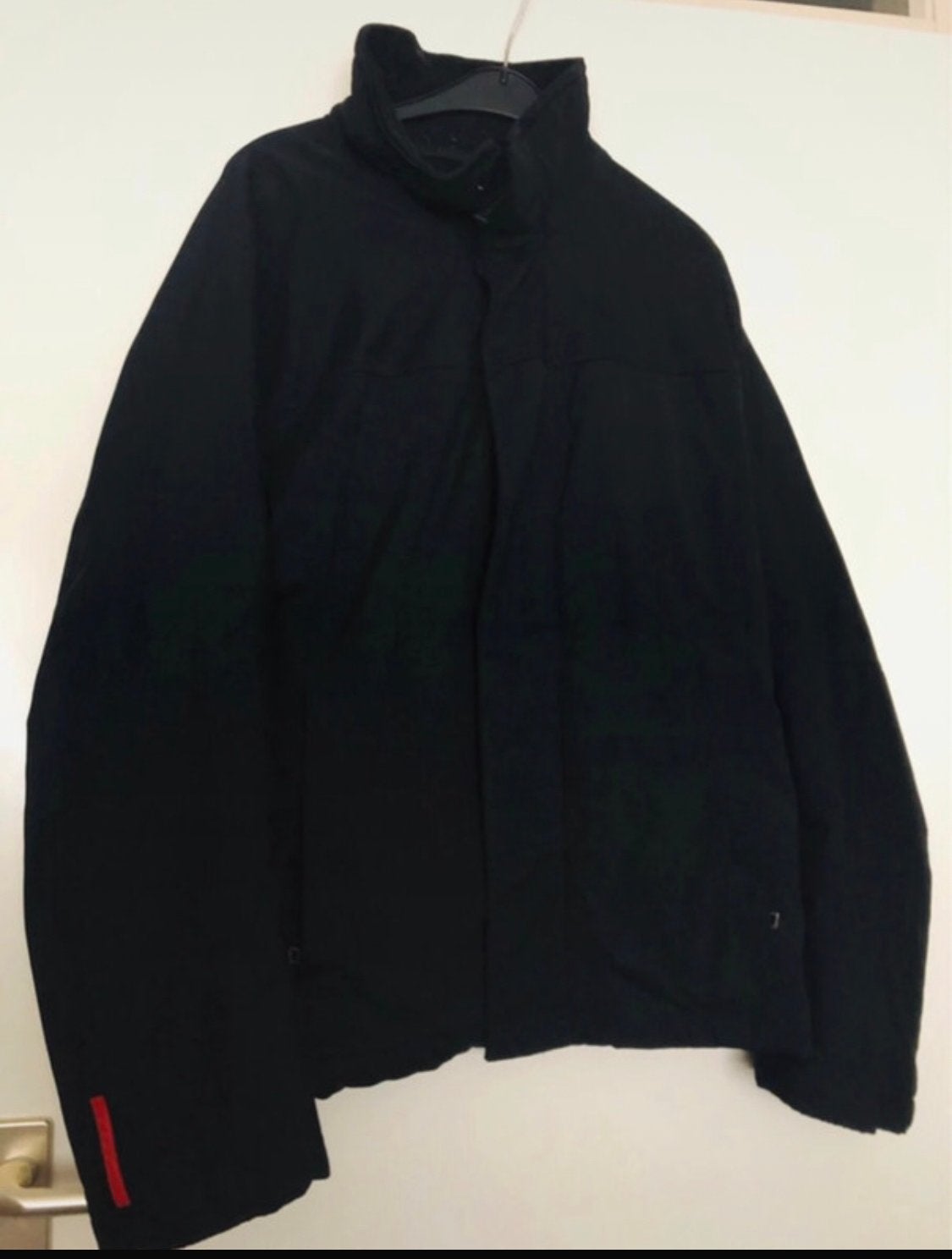 Prada Heren Jas Zwart - Maat 54 (L), Kleding | Heren, Ophalen of Verzenden, Gedragen, Maat 52/54 (L), Zwart