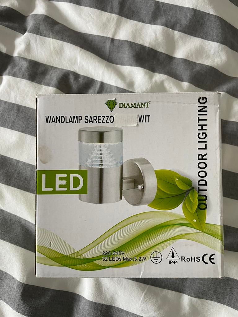 Buitenlamp LED nieuw!, Tuin en Terras, Buitenverlichting, Ophalen, Minder dan 50 watt, Wandlamp, Netvoeding