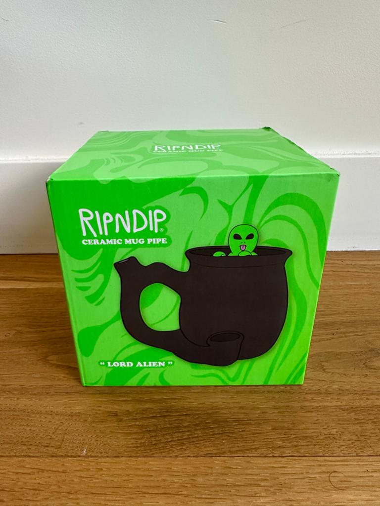 Ripndip Lord Alien Keramische Mok Pijp - Nieuw in Doos, Overige typen, Nieuw, Ophalen of Verzenden, Zwart