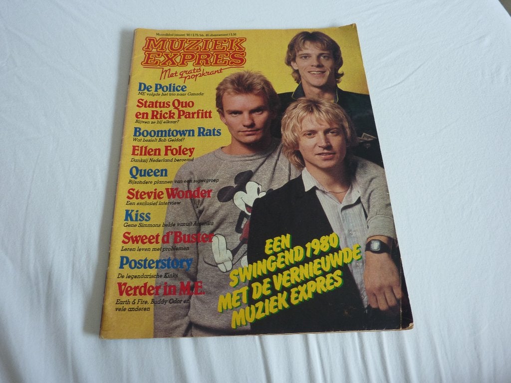 ME 1980-KISS-POLICE-K BUSH-QUEEN-QUO-HERMAN BROOD-B TYLER, Ophalen of Verzenden, 1960 tot 1980, Tijdschrift