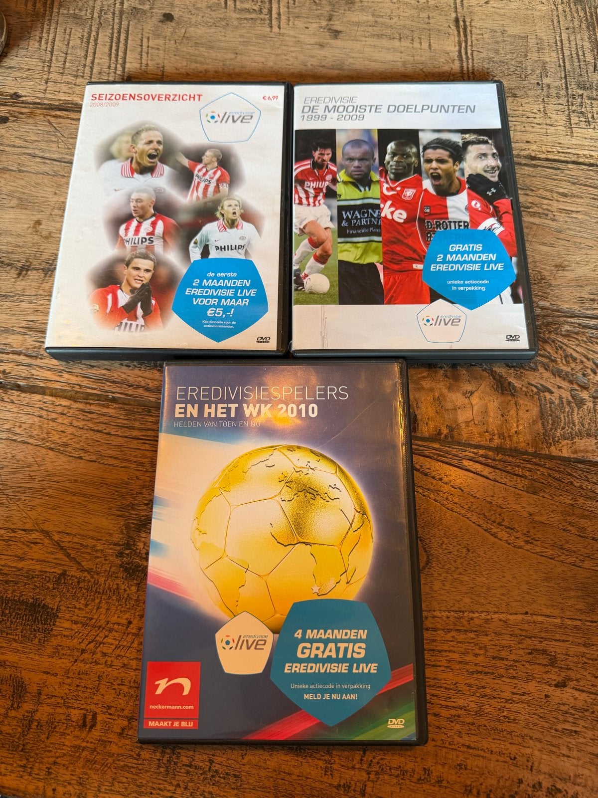 Eredivisie DVD collectie: Seizoenoverzicht, Doelpunten, WK 2, Cd's en Dvd's, Gebruikt, Alle leeftijden, Voetbal, Documentaire