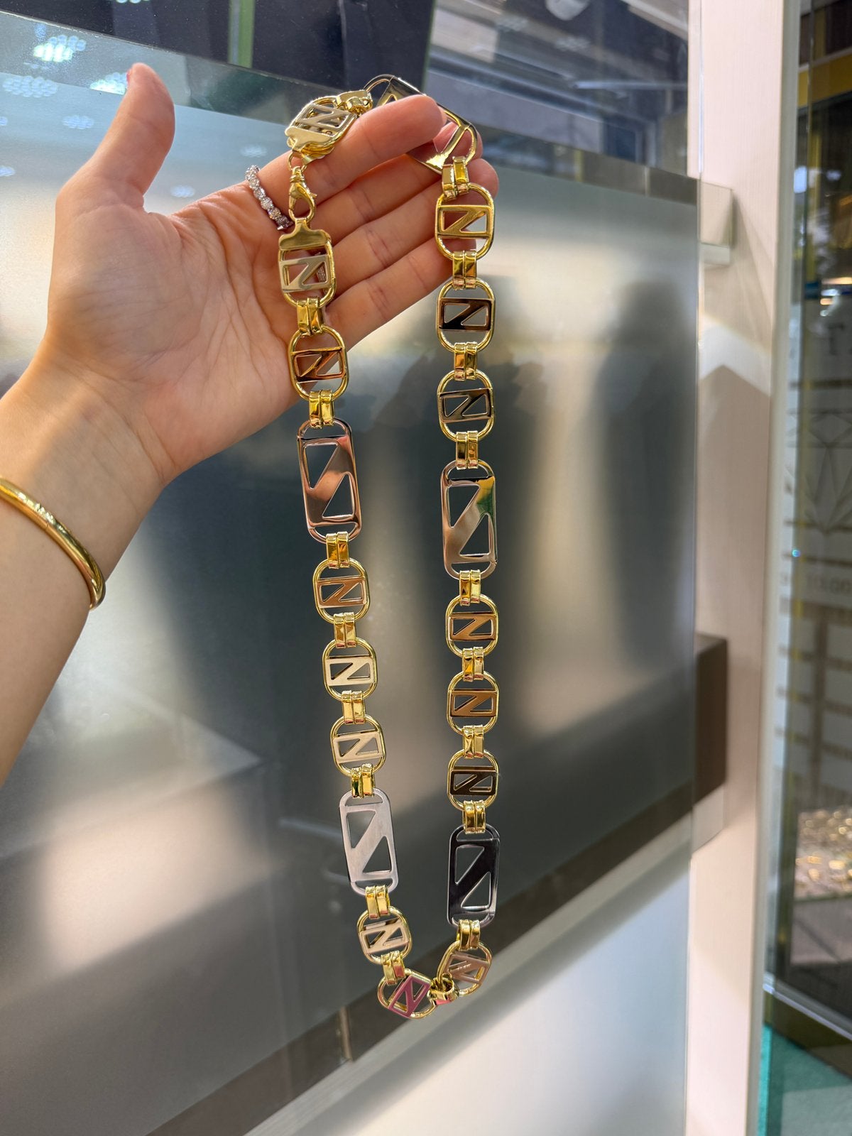 18KT Goud - 132 Gram - Ketting - PLATTE MAGNUM, Ophalen, Nieuw, Goud