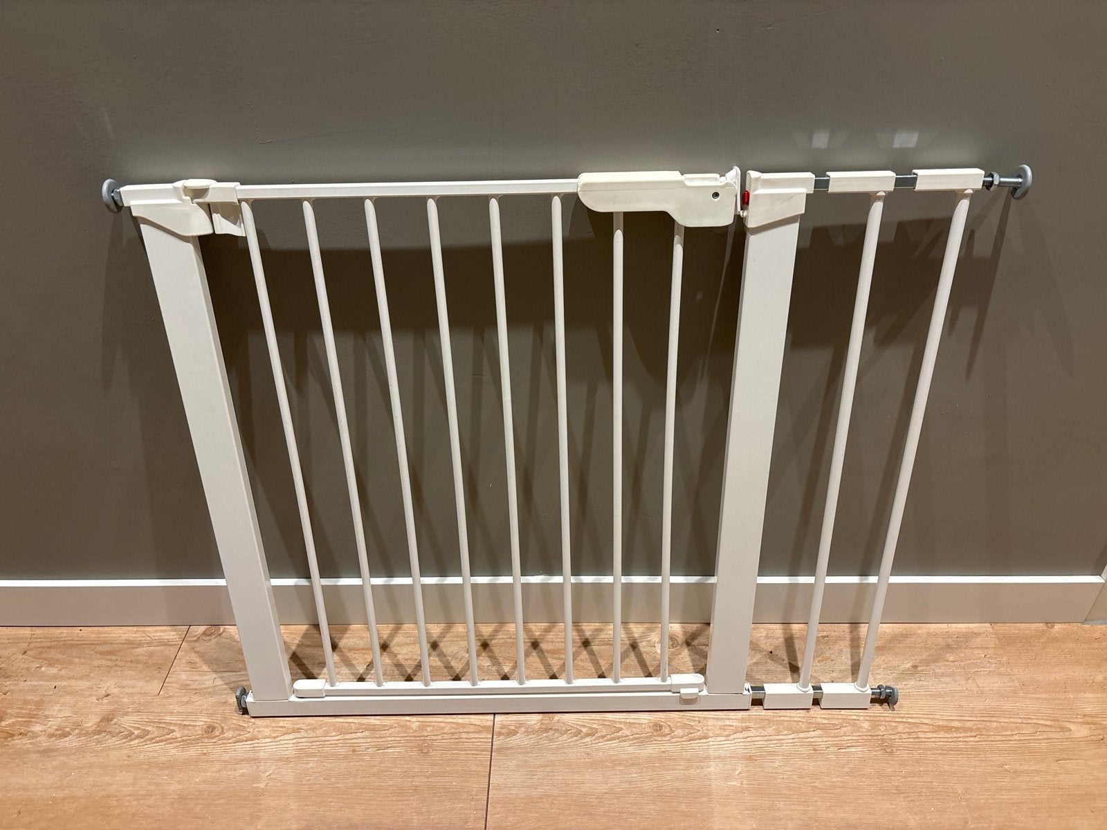 Wit metalen klemhekje - Veiligheid voor kinderen, Ophalen, Gebruikt, Metaal of IJzer, 115 cm of meer