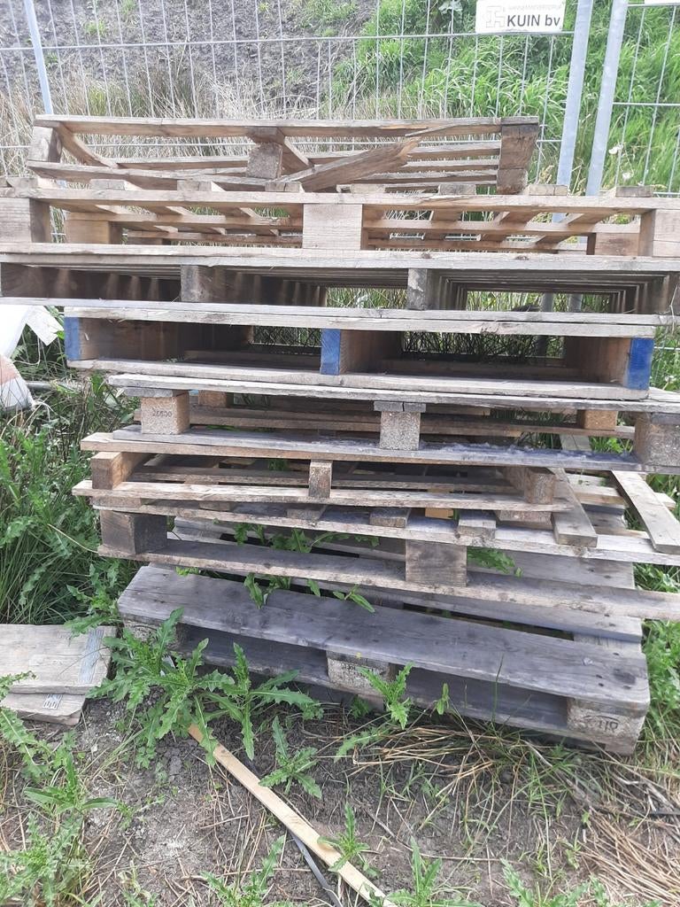 Pallets als brandhout, Minder dan 3 m³, Ophalen, Overige houtsoorten, Blokken