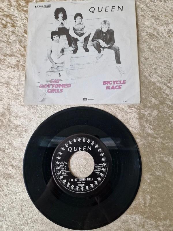 Queen Bicycle Race / Fat Bottomed Girls 7” Vinyl België 1978, Ophalen of Verzenden, Gebruikt, Pop