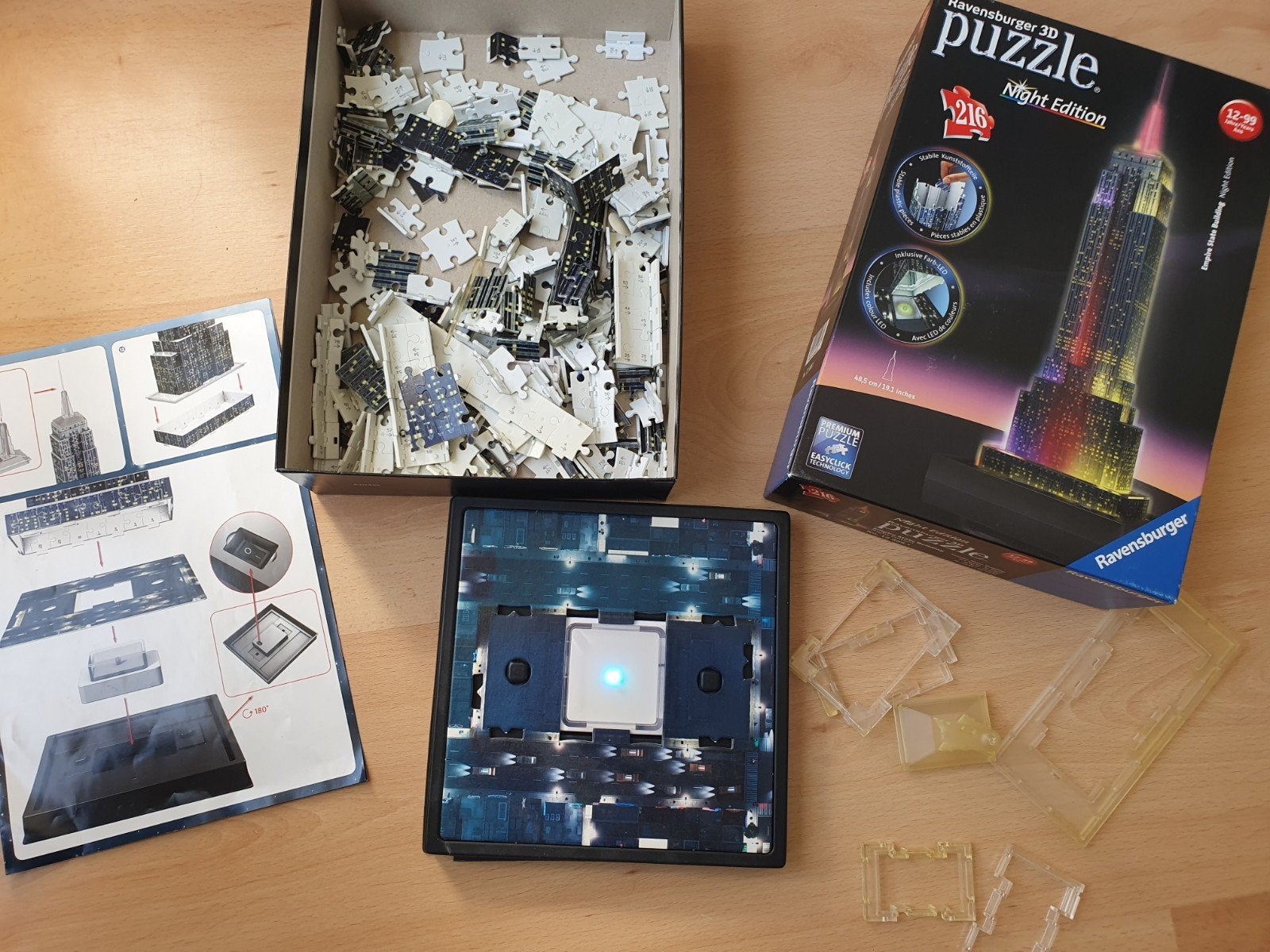 6 x 3D puzzel - Ravensburger, Ophalen of Verzenden, Minder dan 500 stukjes, Zo goed als nieuw, Rubik's of 3D-puzzel
